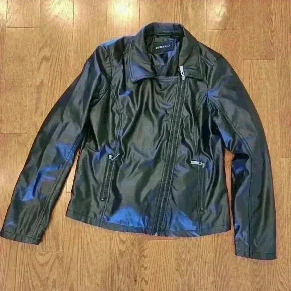 Outermix Jackets & Blazers - Outermix Women's Vegan Leather Jacket,Size L